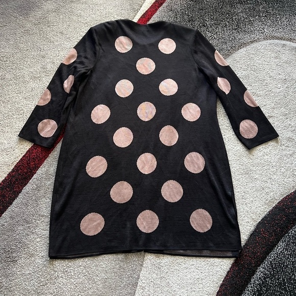 Misook Contemporary Black Knit Long Line Cardigan - Picture 4 of 4